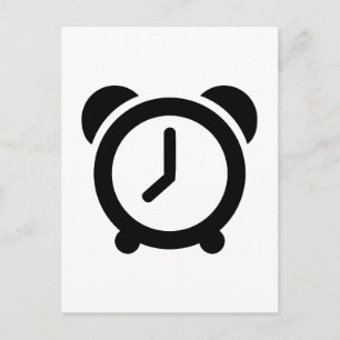 Carte Postale Horloge d'alarme