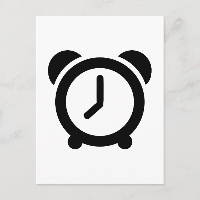 Carte Postale Horloge d'alarme (Devant)