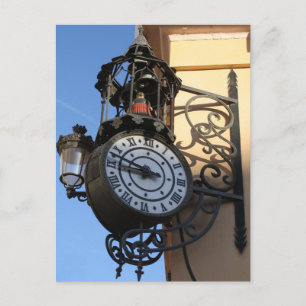 Carte Postale Horloge de la lampe