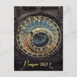 Carte Postale horloge de Prague