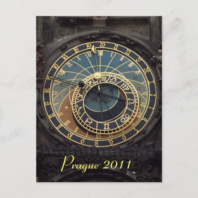 Carte Postale horloge de Prague (Devant)