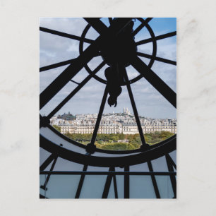 Carte Postale Horloge géante en verre au Musée d'Orsay - Paris