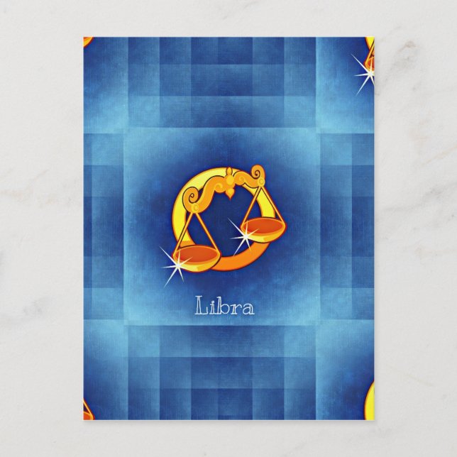 Carte Postale horoscope de libra (Devant)