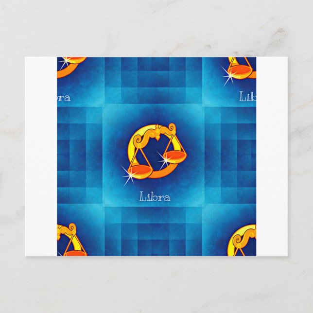 Carte Postale horoscope de libra (Devant)