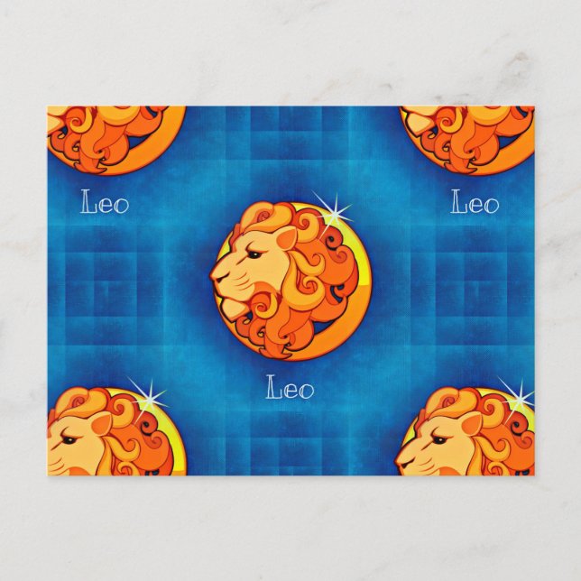Carte Postale horoscope leo (Devant)