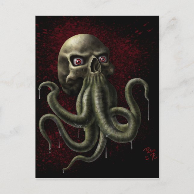 Carte Postale Horreur Lovecraftian (Devant)