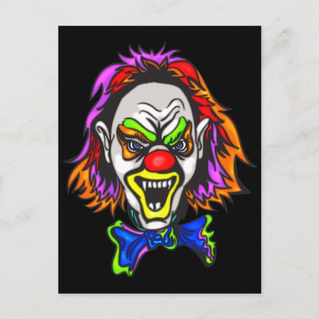Carte Postale Horrid Evil Clown (Devant)