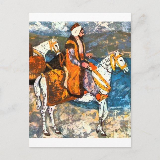 Carte Postale Horseman arabe (Devant)