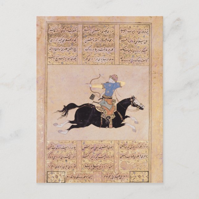 Carte Postale Horseman dessinant son arc (Devant)