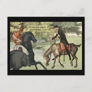 Carte Postale Horseman sans tête et grue Ichabod