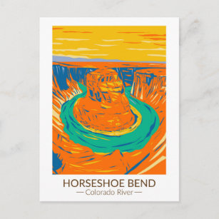 Carte Postale Horseshoe Bend Colorado River Vintage