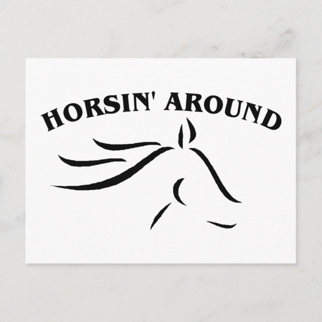Carte Postale Horsin' autour (Devant)