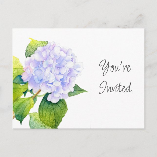 Carte Postale Hortensia (Devant)