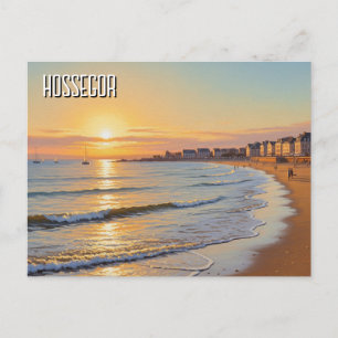 Carte Postale Hossegor France Plage de coucher de soleil