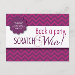 Carte Postale Hostess Scratcher/Instructions Postcard - IN-HOME