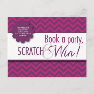 Carte Postale Hostess Scratcher/Instructions Postcard - IN-HOME