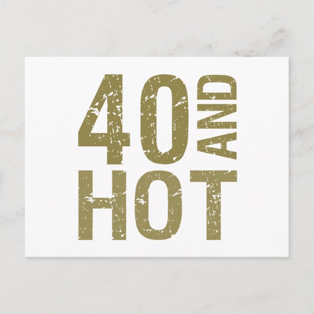 Carte Postale Hot 40th Birthday (Devant)