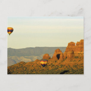 Carte Postale Hot Air Balloons à Sedona, Arizona, États-Unis.
