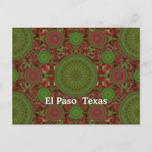 Carte postale Hot Chile Mandala Array