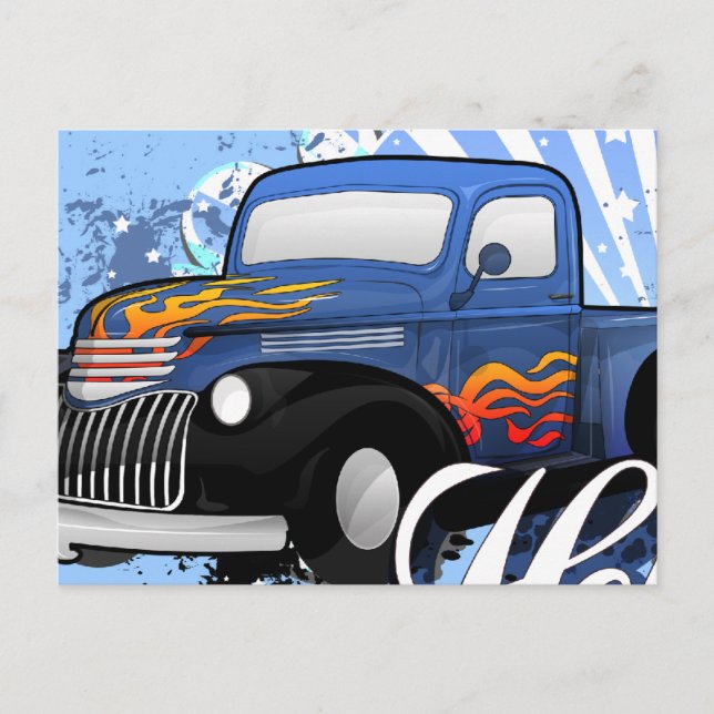 Carte Postale Hot Rod (Devant)