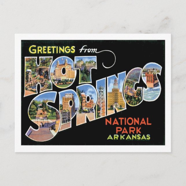 Carte Postale Hot Springs National Park Arkansas Travel US City (Devant)