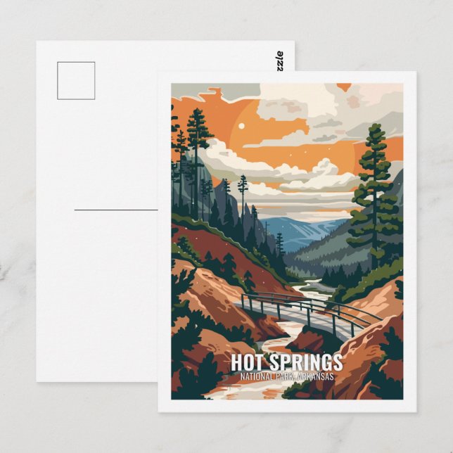 Carte Postale Hot Springs National Park Arkansas USA (Devant / Derrière)