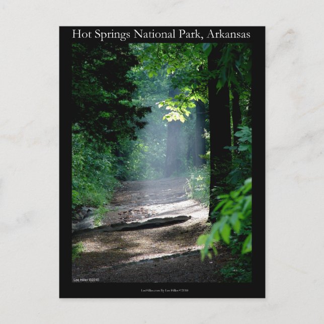 Carte Postale Hot Springs National Park Dead Chef Trail Dons (Devant)