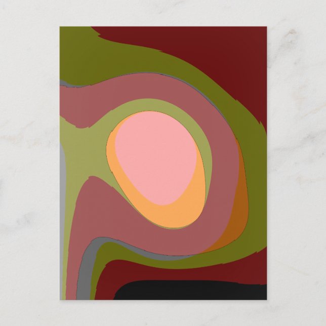 Carte Postale Hot Sunset Art Abstrait 113 (Devant)