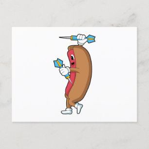 Carte Postale Hotdog aux Fléchettes avec Fléchette.PNG