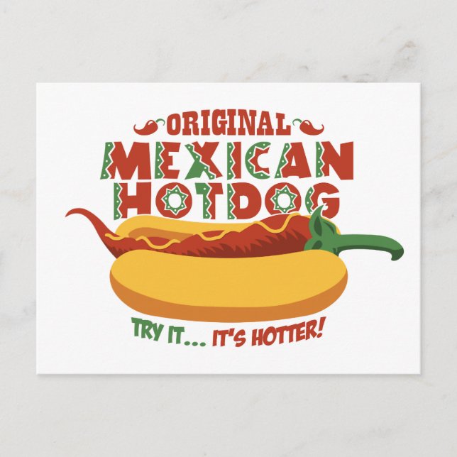 Carte Postale Hotdog mexicain (Devant)
