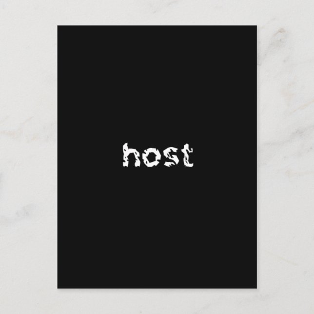 Carte Postale Hôte (Devant)