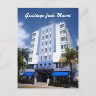 Carte Postale hôtel à miami deco