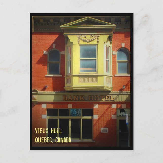 Carte Postale Hôtel Bank Architecture Downtown Vieux Hull (Devant)