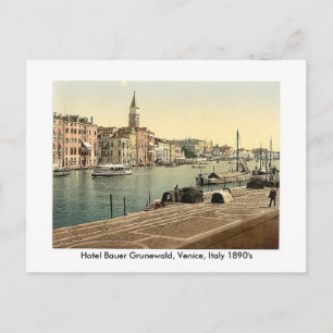 Carte Postale Hotel Bauer Grunewald, Venise, Italie 18...