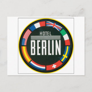 Carte Postale Hotel Berlin Étiquette bagage