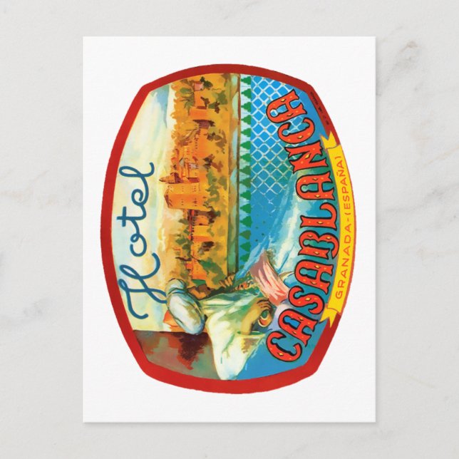 Carte Postale Hôtel Casablanca (Devant)