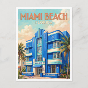 Carte Postale Hôtel Colony Miami Beach Floride