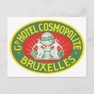 Carte Postale Hôtel Cosmopolite, Bruxelles