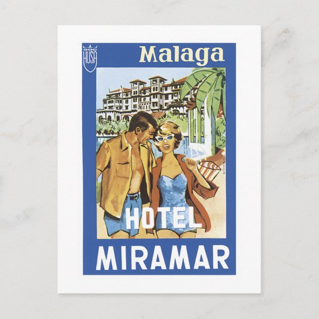 Carte Postale Hôtel de Malaga Miramar (Devant)