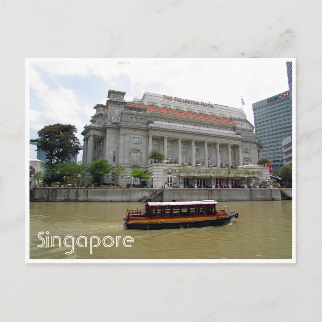 Carte Postale hôtel de singapore river (Devant)