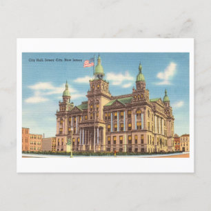 Carte Postale Hôtel de ville à Jersey City, New Jersey, Vintage