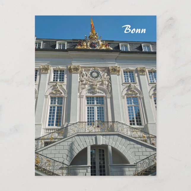 Carte Postale Hôtel de ville de Bonn (Devant)