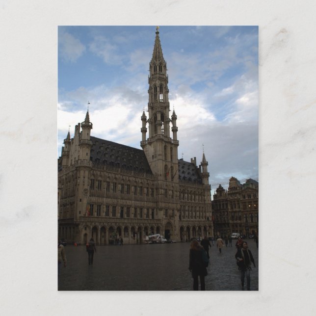 Carte Postale Hôtel de ville de Bruxelles (Devant)