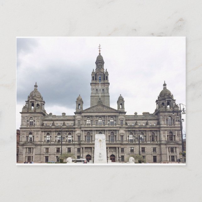 Carte Postale Hôtel de ville de Glasgow (Devant)