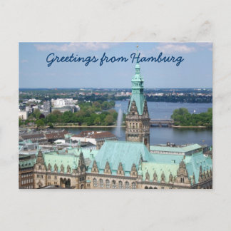 Carte Postale Hôtel de ville de Hambourg