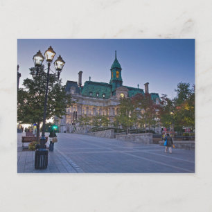 Carte postale Hôtel de ville de Montréal (Canada)