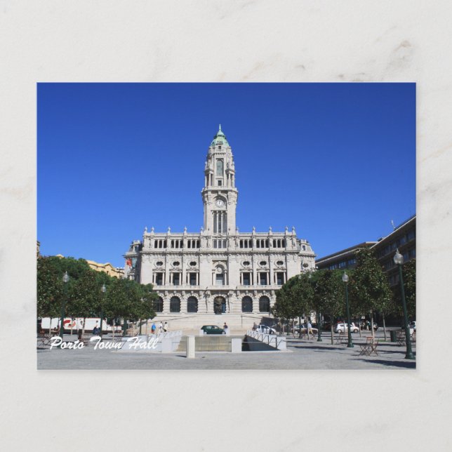 Carte Postale Hôtel de ville de Porto (Devant)