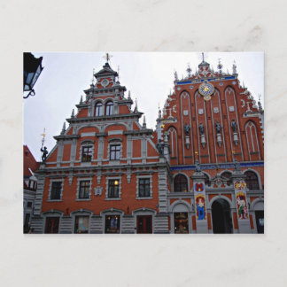 Carte Postale Hôtel de ville Majestic Riga, Lettonie
