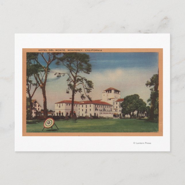 Carte Postale Hotel Del Monte and Archery Lawn - Monterey, CA (Devant)