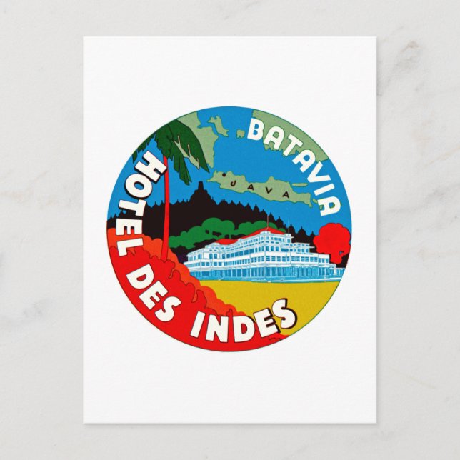 Carte Postale Hôtel Des Indes de Batavia (Devant)
